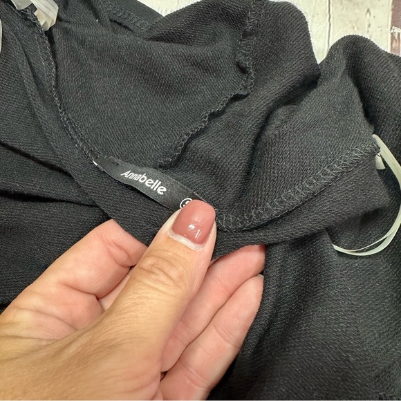 NWT annabelle boutique light weight Knit cascade open front cardigan layer - Picture 6 of 10